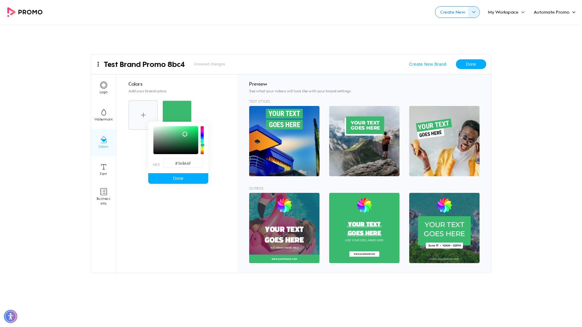 Test failure screenshot